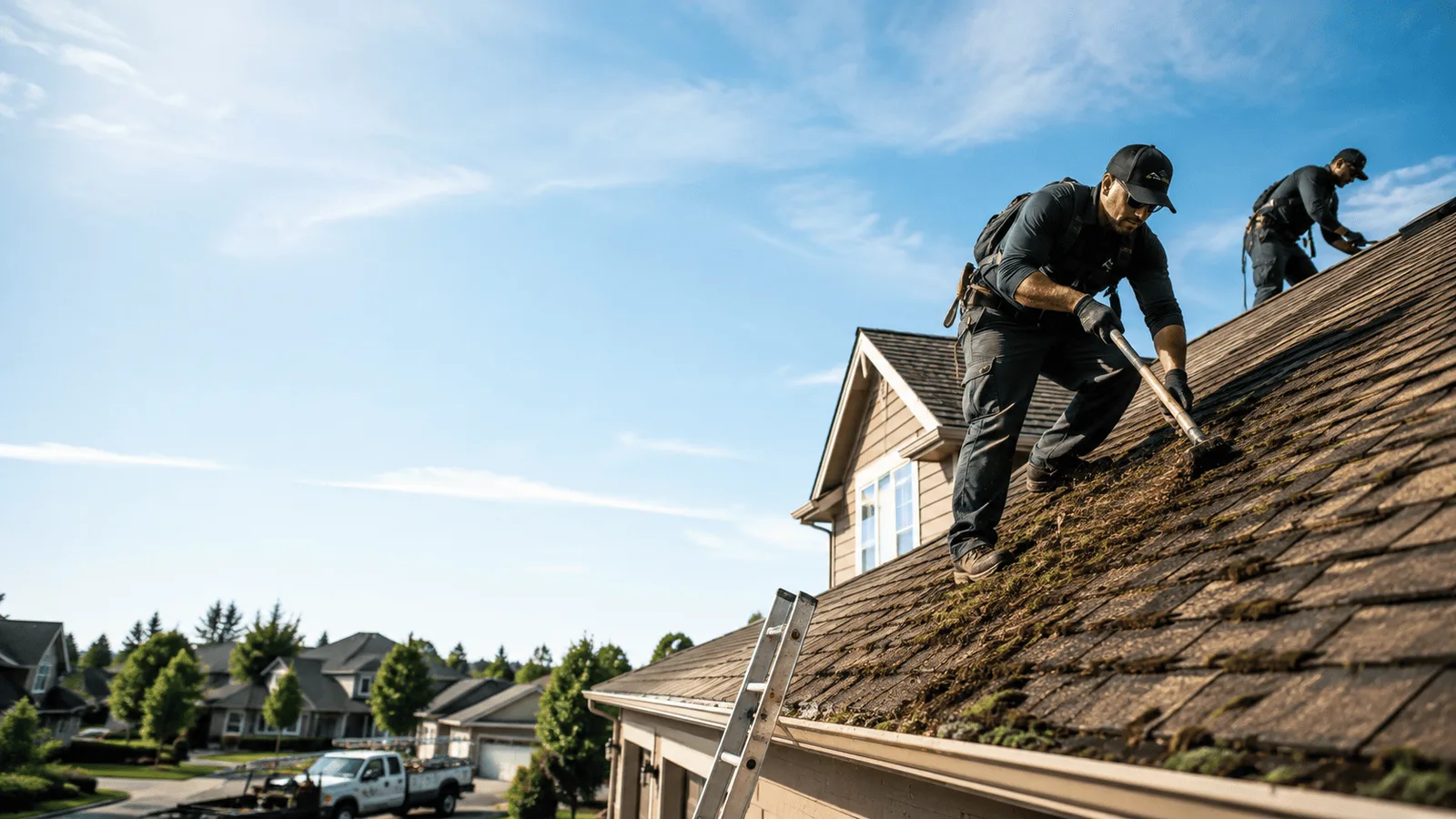 Roof Moss Removal in Davis Junction, IL near me